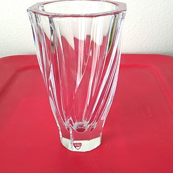 Waterford Accents Large 8 Tall Swedish Orrefors Crystal Vase Poshmark